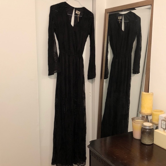 NWT Show Me Your Mumu Black Juliet Maxi Dress XS - Picture 4 of 8